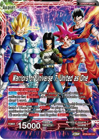 Android 17 // Warriors of Universe 7, United as One (BT20-001) [Power Absorbed] 