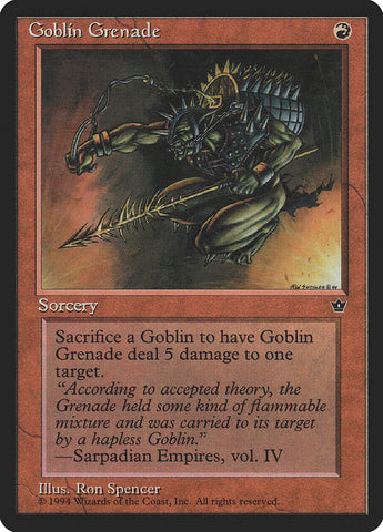 Goblin Grenade (Ron Spencer) [Fallen Empires] 