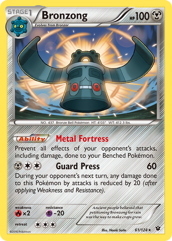 Bronzong (61/124) [XY: Fates Collide] 