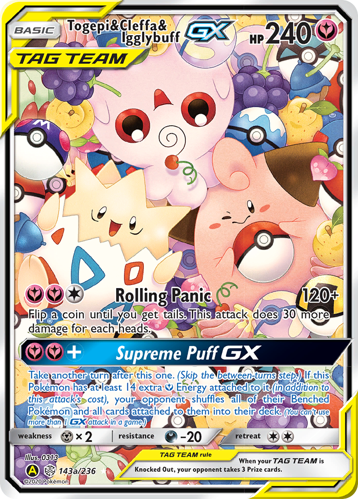 Togepi &amp; Cleffa &amp; Igglybuff GX (143a/236) [Alternate Art Promos] 