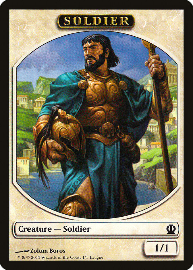 Soldier Token (Zoltan Boros) [League Tokens 2013] 
