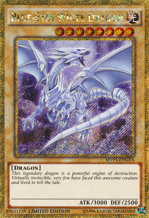 Blue-Eyes White Dragon [MVP1-ENGV4] Gold Secret Rare 