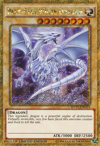 Blue-Eyes White Dragon [MVP1-ENGV4] Gold Secret Rare 