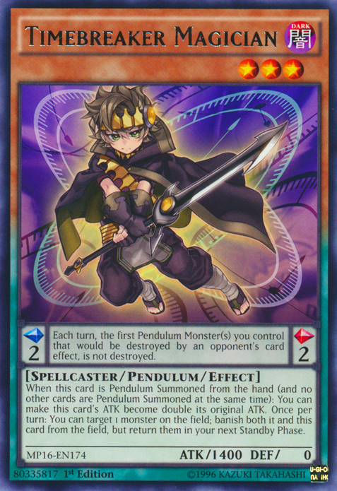 Timebreaker Magician [MP16-EN174] Rare 