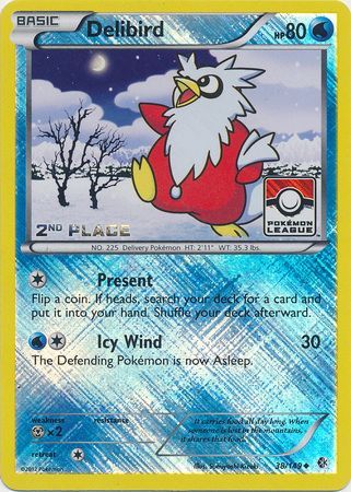 Delibird (38/149) (League Promo 2nd Place) [Black &amp; White: Boundaries Crossed] 