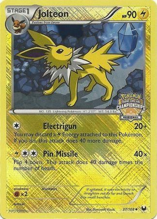 Jolteon (37/108) (Regional Championship) [League &amp; Championship Cards] 