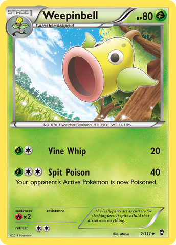 Weepinbell (2/111) [XY: Furious Fists] 