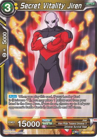 Secret Vitality Jiren (TB1-082) [The Tournament of Power] 