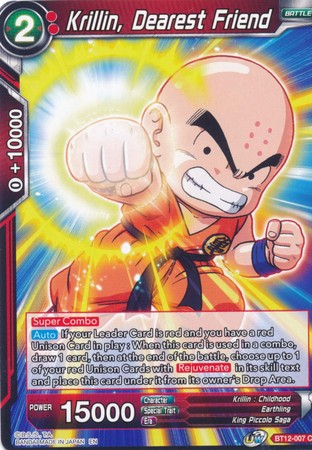 Krillin, Dearest Friend (BT12-007) [Vicious Rejuvenation] 