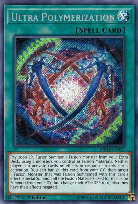 Ultra Polymerization [MP18-EN014] Secret Rare 
