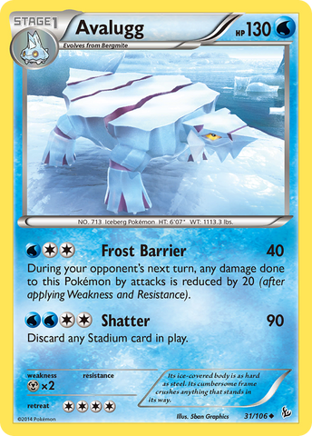 Avalugg (31/106) [XY: Flashfire] 