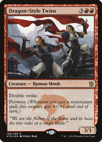 Dragon-Style Twins [Khans of Tarkir Prerelease Promos] 