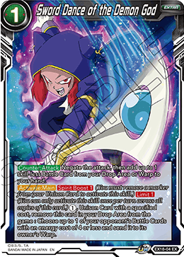 Sword Dance of the Demon God (EX18-04) [Namekian Boost] 