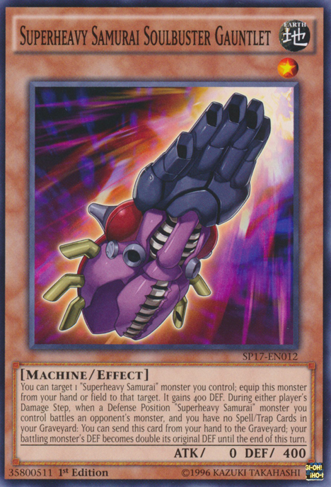 Superheavy Samurai Soulbuster Gauntlet [SP17-EN012] Common 
