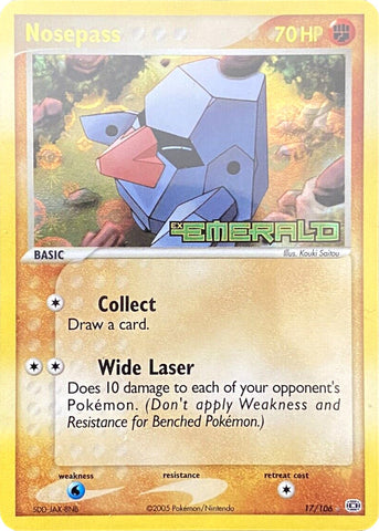 Nosepass (17/106) (Stamped) [EX: Emerald] 