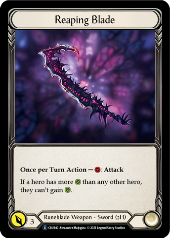 Reaping Blade [U-CRU140] (Crucible of War Unlimited) Unlimited Rainbow Foil 