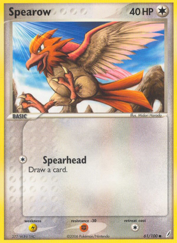 Spearow (61/100) [EX: Crystal Guardians] 