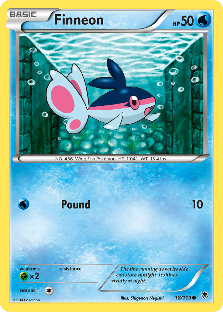 Finneon (18/119) [XY: Phantom Forces] 