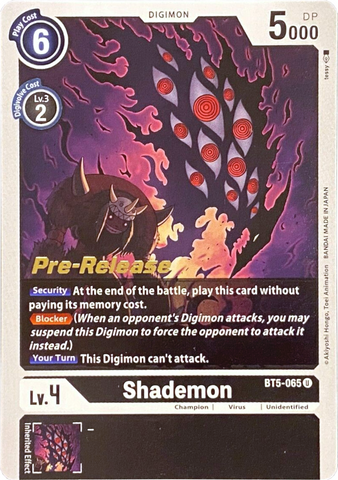 Shademon [BT5-065] [Battle of Omni Pre-Release Promos] 