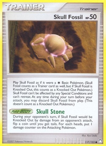 Skull Fossil (117/123) [Diamond &amp; Pearl: Mysterious Treasures] 