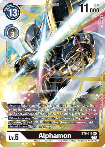 Alphamon [BT6-111] [Double Diamond] 