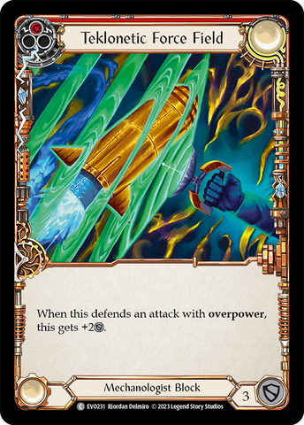 Teklonetic Force Field (Red) [EVO231] (Bright Lights) Rainbow Foil 