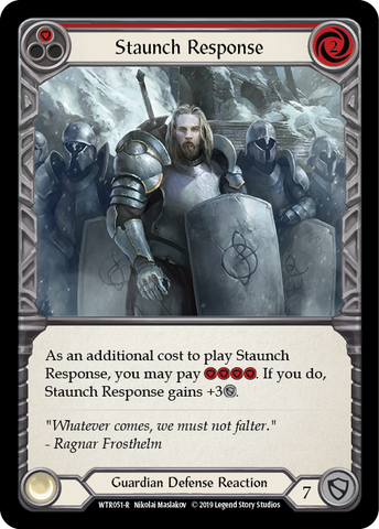 Staunch Response (Red) [WTR051-R] (Welcome to Rathe) Alpha Print Rainbow Foil 