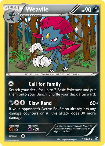 Weavile (52/106) [XY: Flashfire] 