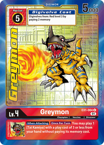 Greymon [EX1-004] (Alternate Art) [Classic Collection] 