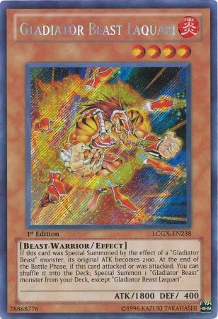 Gladiator Beast Laquari [LCGX-EN238] Secret Rare 