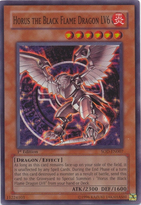 Horus the Black Flame Dragon LV6 [SOD-EN007] Super Rare 