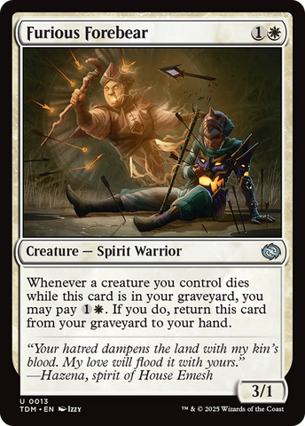Furious Forebear [Tarkir: Dragonstorm] 