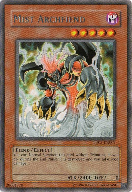 Mist Archfiend [TU02-EN009] Rare 
