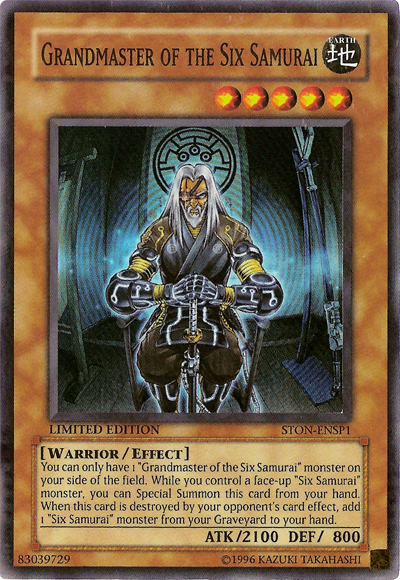 Grandmaster of the Six Samurai [STON-ENSP1] Super Rare 