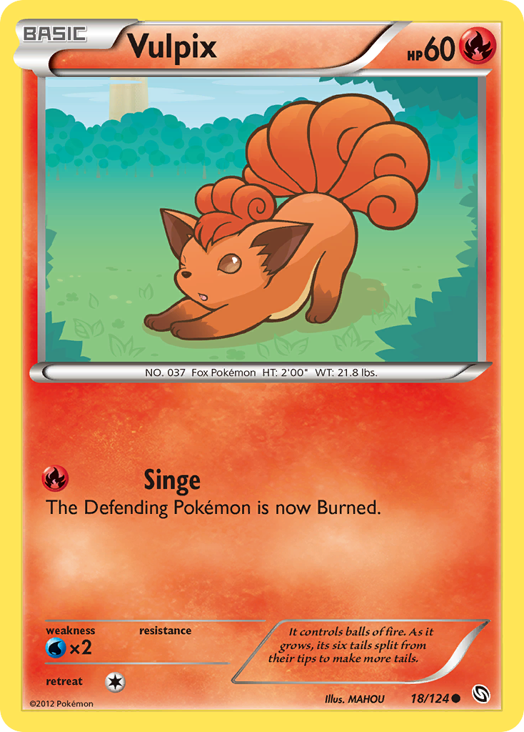 Vulpix (18/124) [Black &amp; White: Dragons Exalted] 