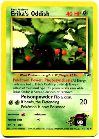 Erika's Oddish (47/132) [Gym Heroes Unlimited] 