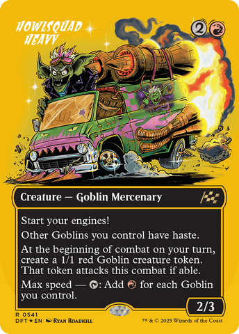 Howlsquad Heavy (Borderless) (First-Place Foil) [Aetherdrift] 