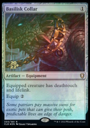 Basilisk Collar [Commander Legends: Battle for Baldur's Gate Prerelease Promos] 