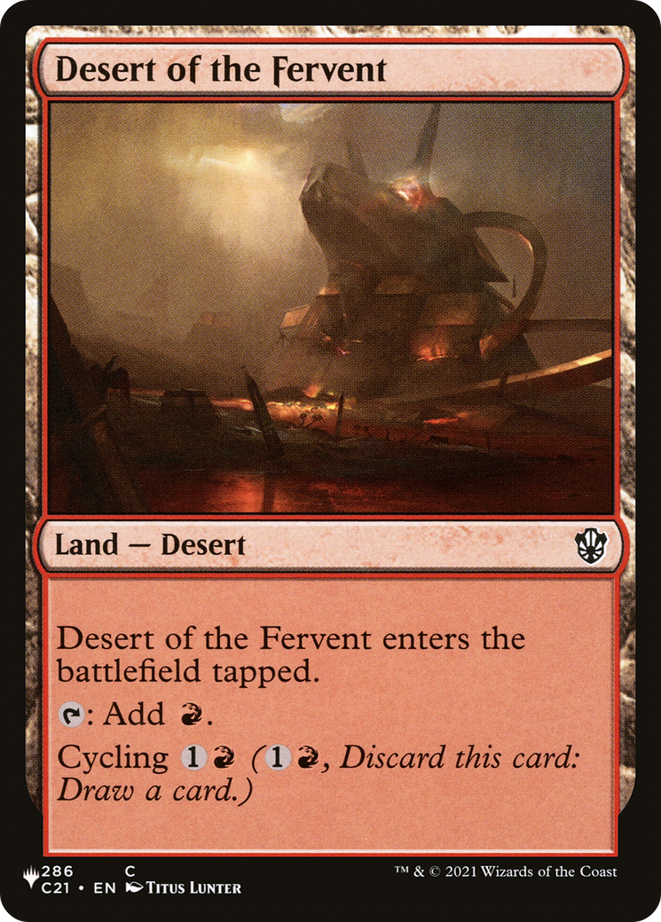 Desert of the Fervent [The List Reprints] 