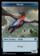 Spirit (0010) // Drake Double-Sided Token [Commander Masters Tokens] 