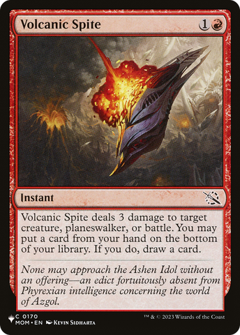 Volcanic Spite [The List Reprints] 