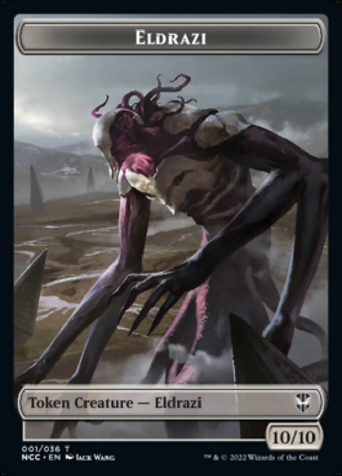 Eldrazi // Human Soldier Double-Sided Token [Streets of New Capenna Commander Tokens]