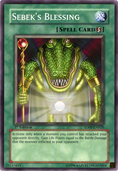 Sebek's Blessing [SD09-EN020] Common 