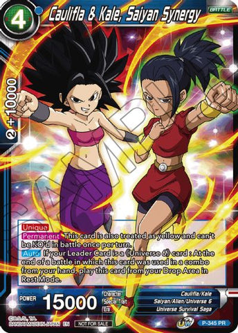 Caulifla &amp; Kale, Saiyan Synergy (P-345) [Tournament Promotion Cards] 