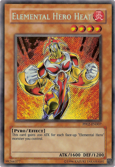 Elemental HERO Heat [PP02-EN007] Secret Rare 