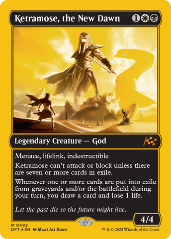 Ketramose, the New Dawn (First-Place Foil) [Aetherdrift] 