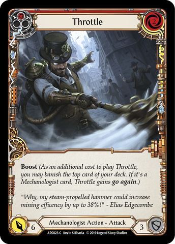 Throttle (Red) [ARC023-C] (Arcane Rising) 1st Edition Normal 