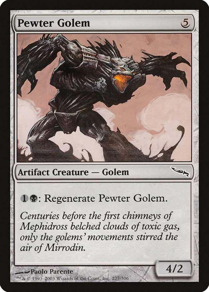 Pewter Golem [Mirrodin] 