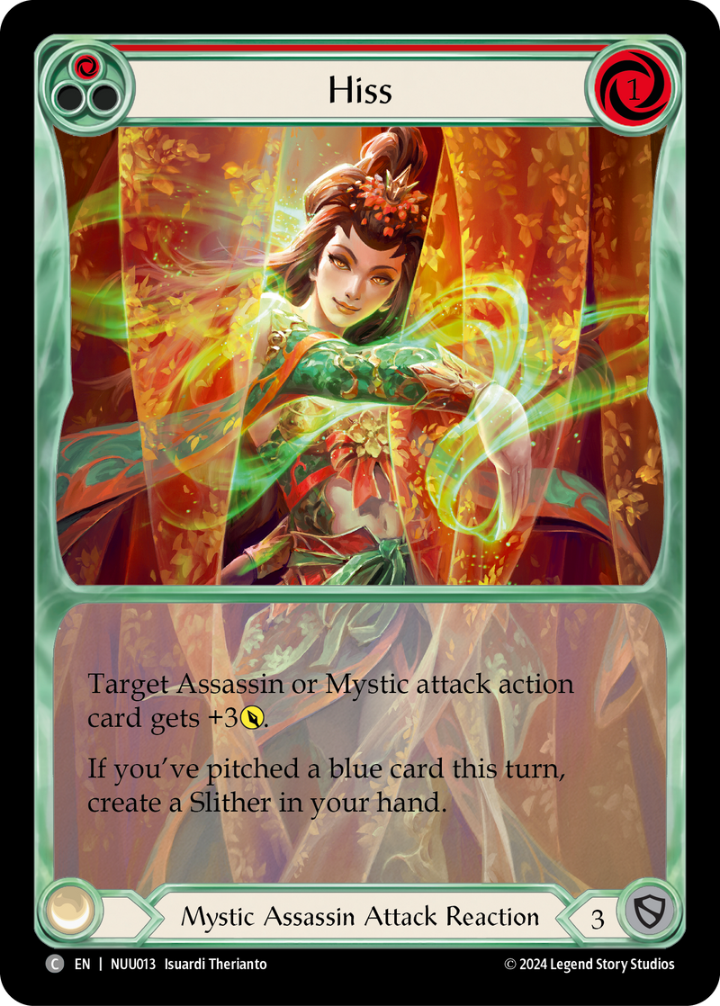 Hiss (Red) [NUU013] (Part of the Mistveil Nuu Blitz Deck) 