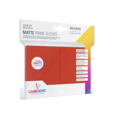 Gamegenic - Matte Sleeves - Red